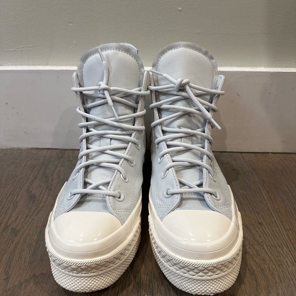 Converse Women's platform Light Blue High-Top Sneakers